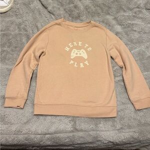 Boys tan crewneck, Cat & Jack, size 6/7